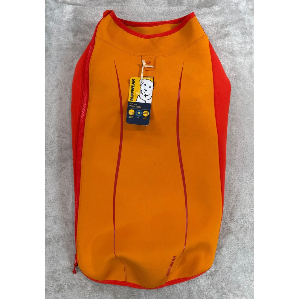 NWT Ruffwear Dog Undercoat Water Jacket Orange Red Size Medium